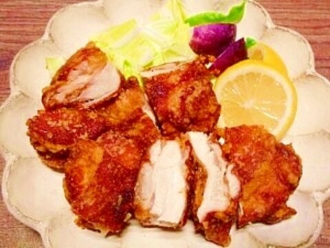 炭酸水☆焼肉のタレ鶏から揚げ